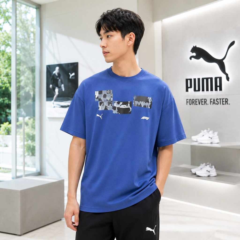 Áo Phông Puma Chính hãng - F1® Graphic Tee Men - Màu Xanh | JapanSport 630136-05