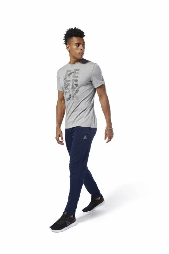 Quần Reebok  Chính Hãng - Blue Training Essentials Cuffed - Màu xanh | Japansport DU3753