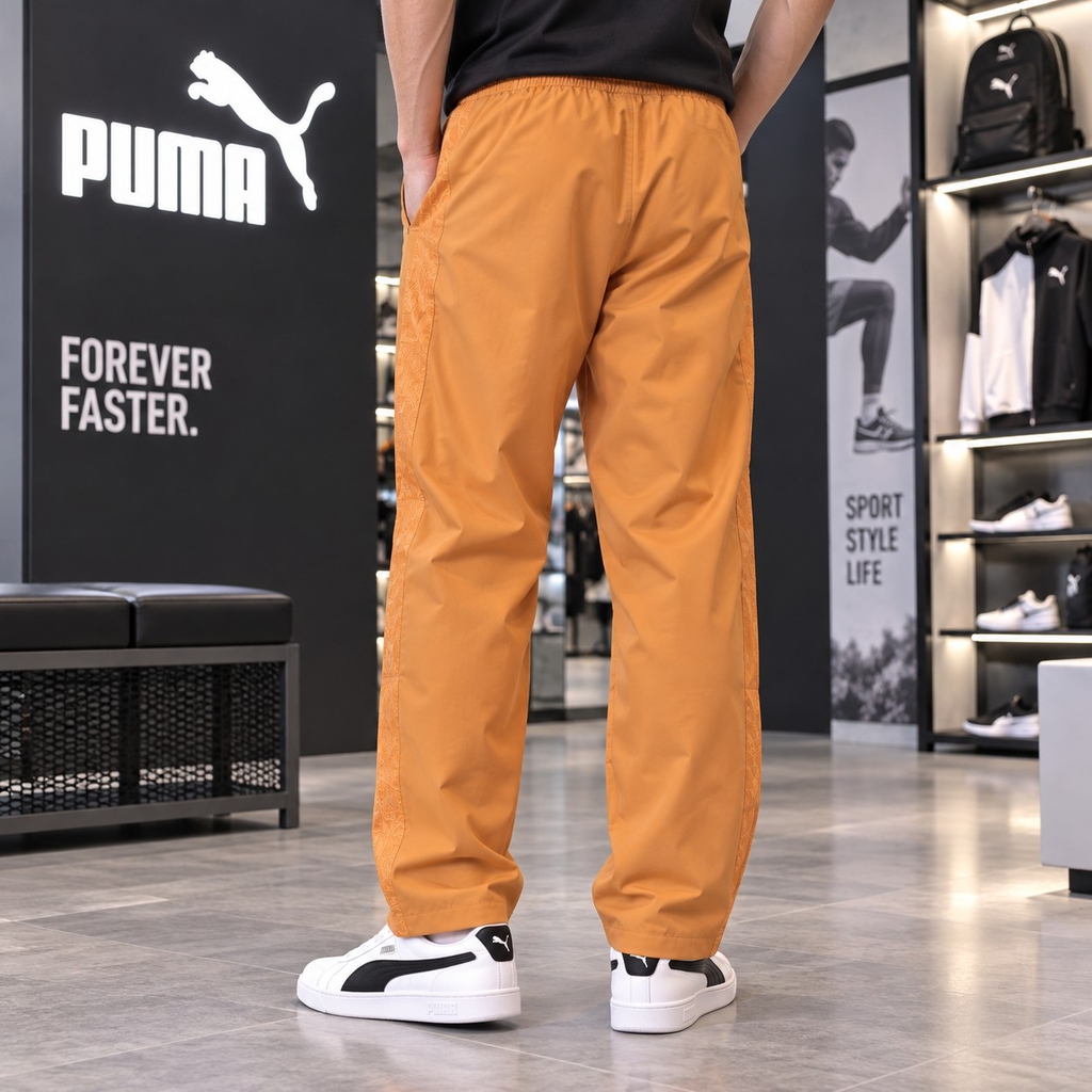 Quần Puma Nam Chính hãng - CORE HERITAGE Woven Lined Track Pants - Màu Cam | JapanSport 683582-64
