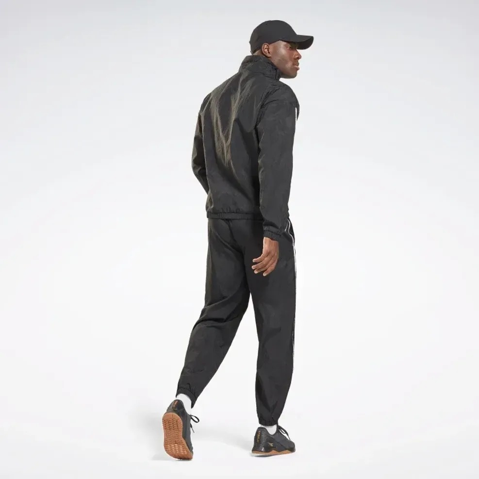 Bộ thể thao Reebok Chính hãng - Te Piping Tracksuit - Đen | JapanSport GS9309