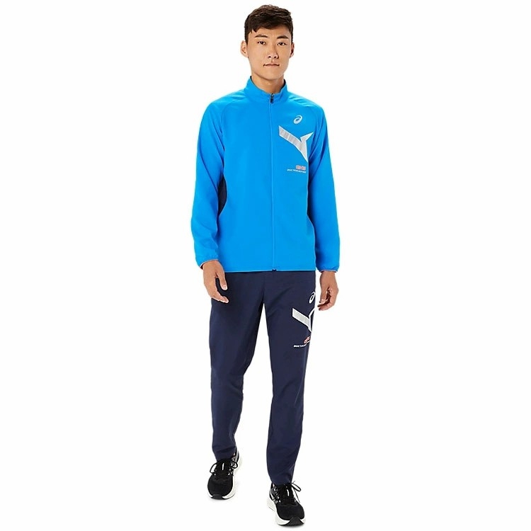 Áo Khoác Asics Chính Hãng - AIM Dry Cross - Màu Xanh | JapanSport 2031E535-401