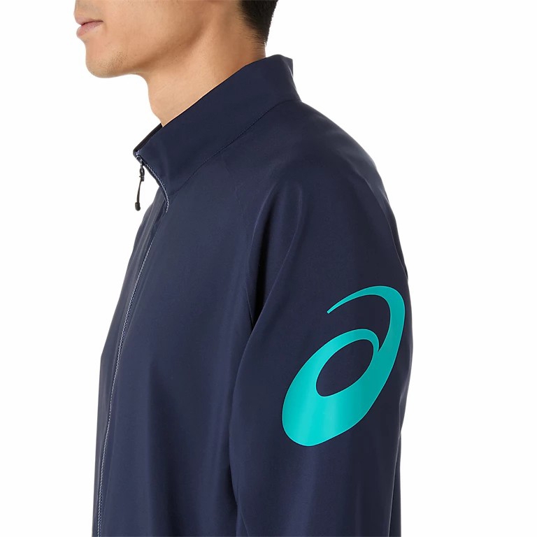 Áo Khoác Asics Chính Hãng - Cool Summer Knitted Jacket - Màu Xanh  | JapanSport 2031E989-400
