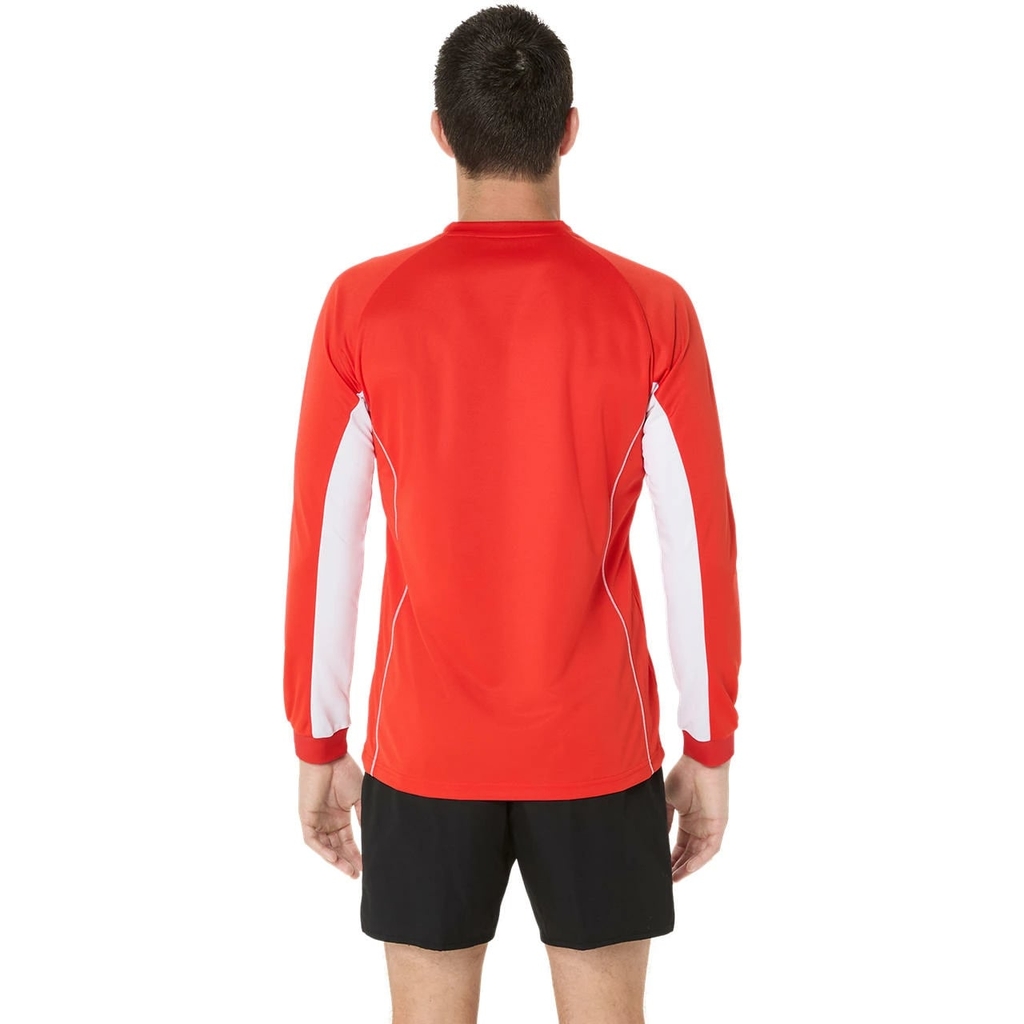 Áo Khoác Asics Chính Hãng - Asics long-sleeved indoor volleyball jersey - Màu Đỏ | JapanSport 2053A215-600
