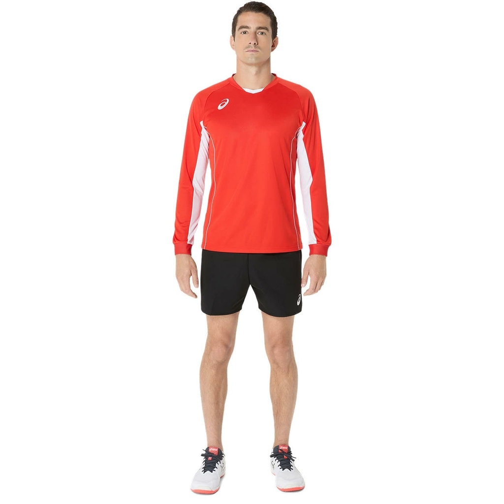 Áo Khoác Asics Chính Hãng - Asics long-sleeved indoor volleyball jersey - Màu Đỏ | JapanSport 2053A215-600