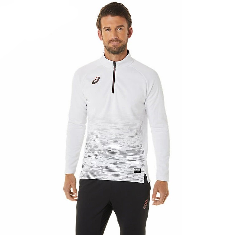 Áo Khoác Asics Chính Hãng - Dry Half-Zip - Màu Trắng | JapanSport 2101A176-100
