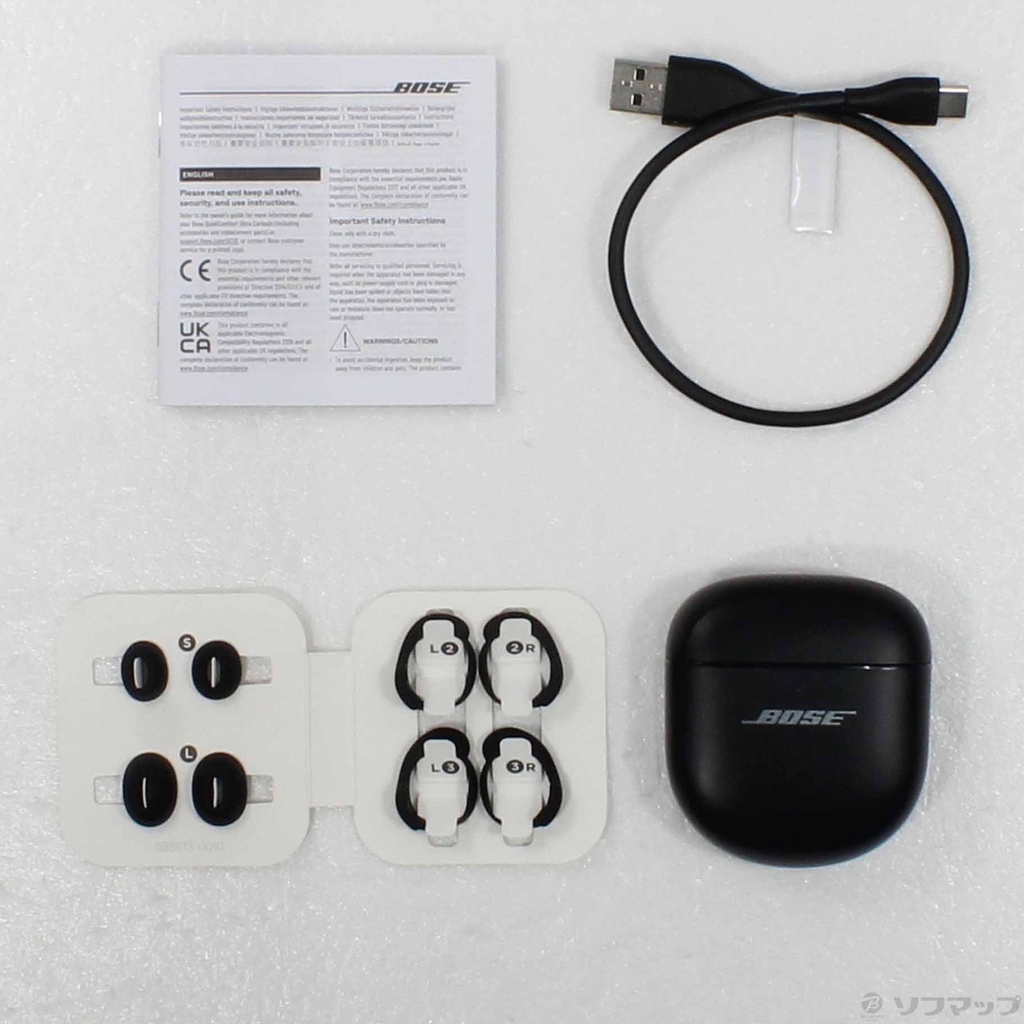 【Đã qua sử dụng】Tai nghe Bose chính hãng - Tai Nghe QuietComfort Earbuds II Triple Black QC-EARBUDS-BLK | JapanSport