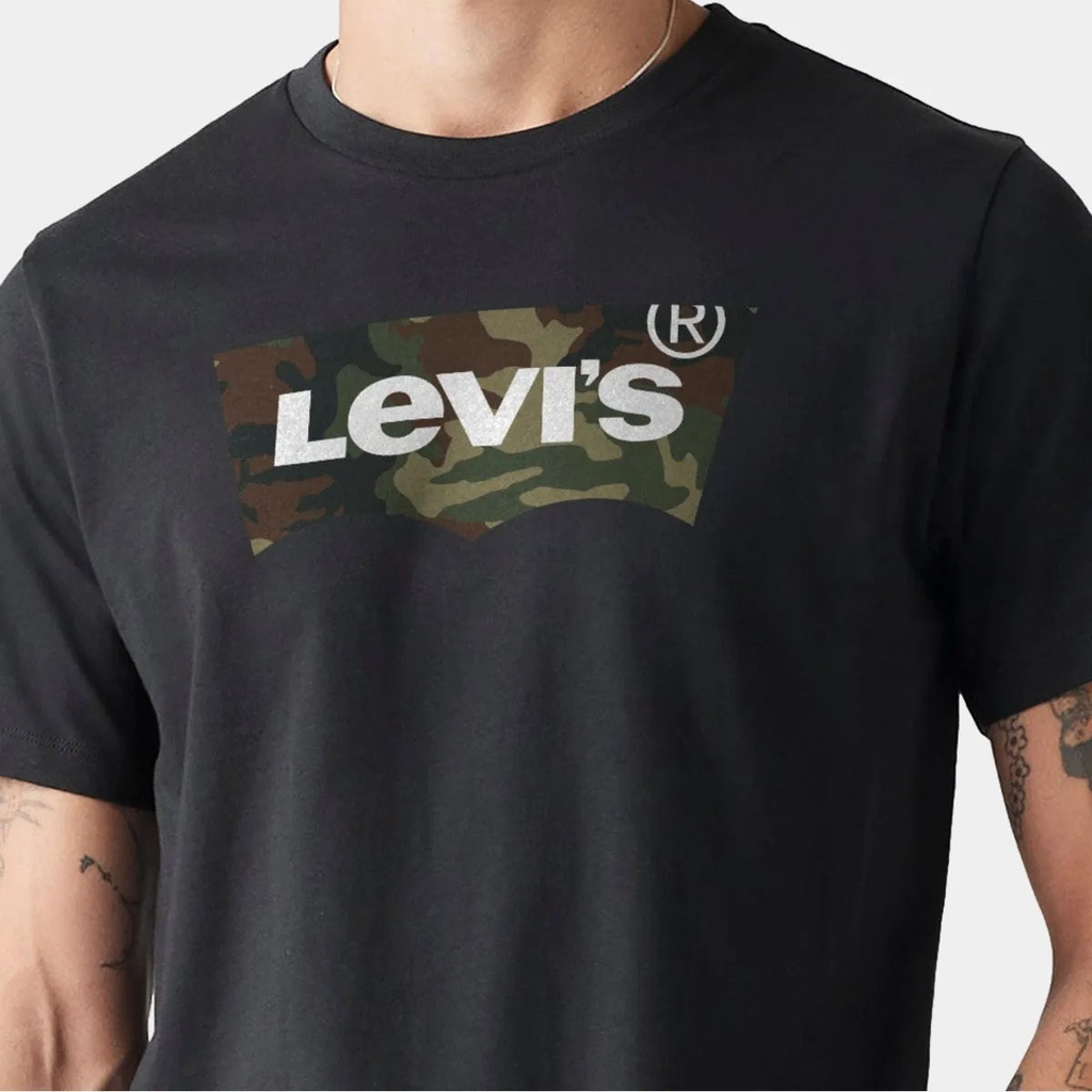 Áo Phông Levi's Chính Hãng - Graphic Crewneck Tee - Màu Đen | JapanSport 22491-1949