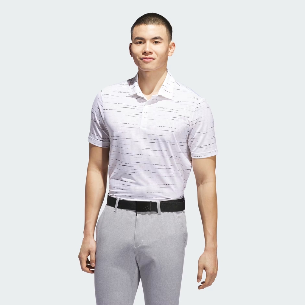 Áo Polo Adidas Chính Hãng -  Ultimate365 Mesh Glimmer Print Polo Shirt - Màu Trắng | JapanSport KA7912