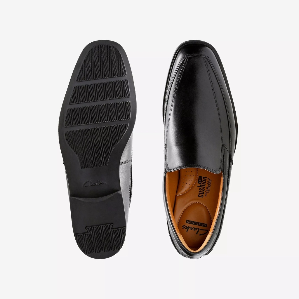 Giày Clark Nam Chính Hãng - Men's Tilden Free Loafer - Đen | JapanSport 261-10312