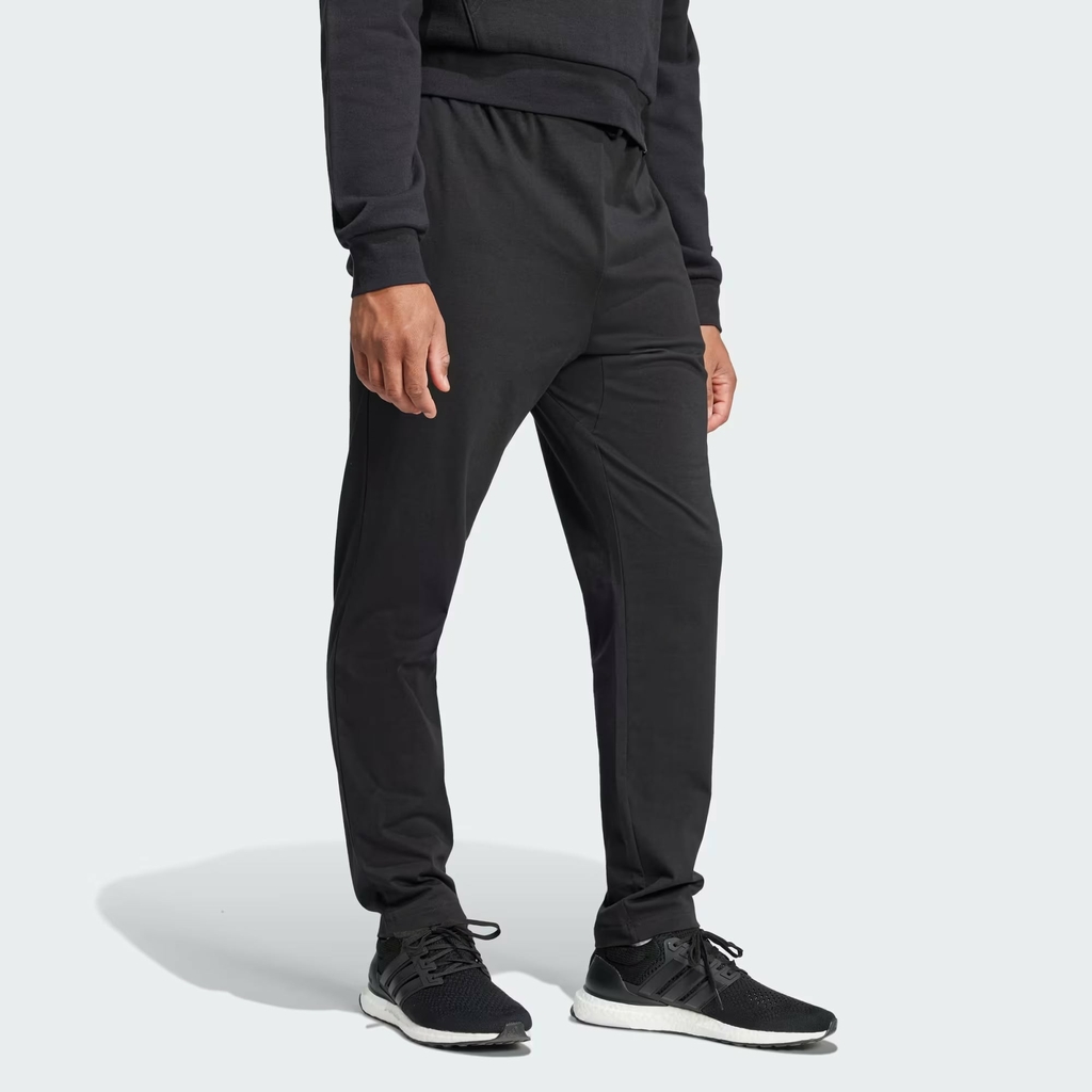 Quần Dài Adidas Chính Hãng - Essentials Small Logo Single Jersey - Màu Đen | JapanSport JF1105