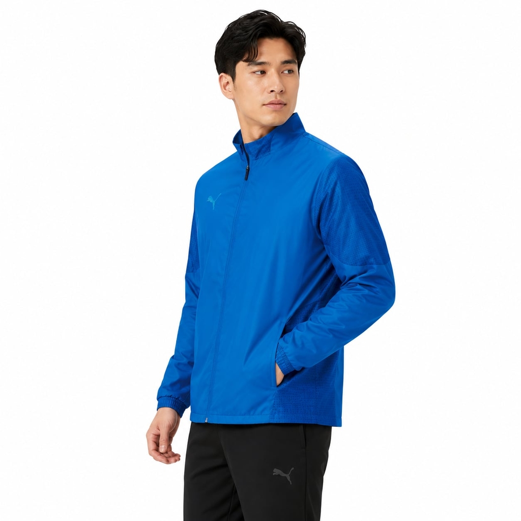 Áo Khoác Puma Chính Hãng - TEAMCUP Tricot Woven Jacket - Màu Xanh  | JapanSport 660405-02