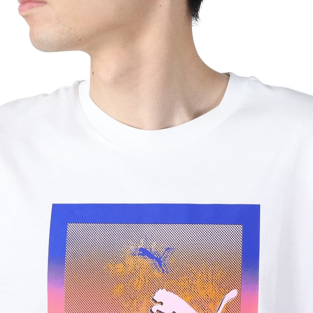 Áo Phông Puma Chính hãng - GRAPHICS Photo Print T-shirt - Màu Trắng | JapanSport 681161-02