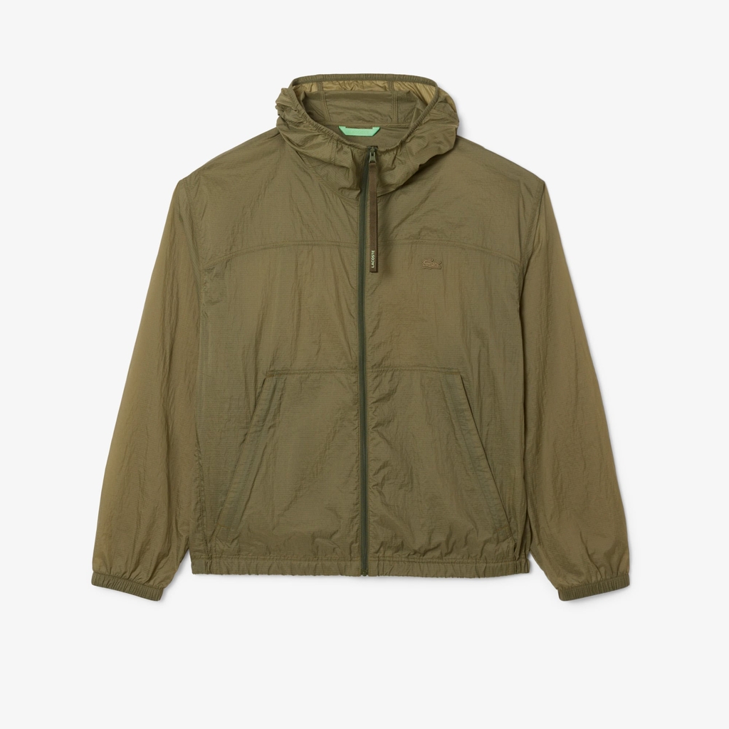 Áo Khoác Lacoste Chính hãng - Men's Water-Repellent Nylon Jacket - Màu Xanh | JapanSport BH8907-51-E9F