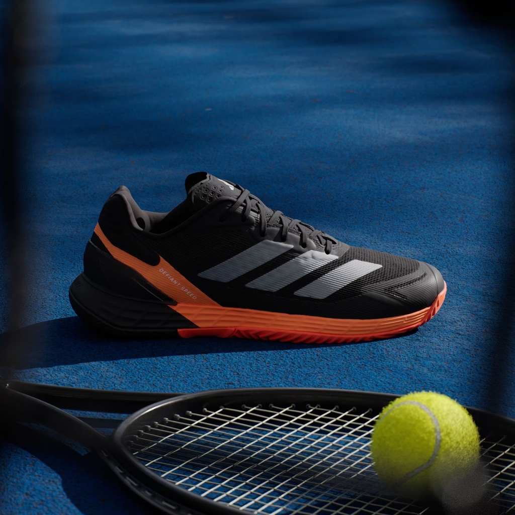 Giày Tennis Adidas Chính Hãng - Defiant Speed 2 - Màu Đen/Cam | JapanSport KI5999