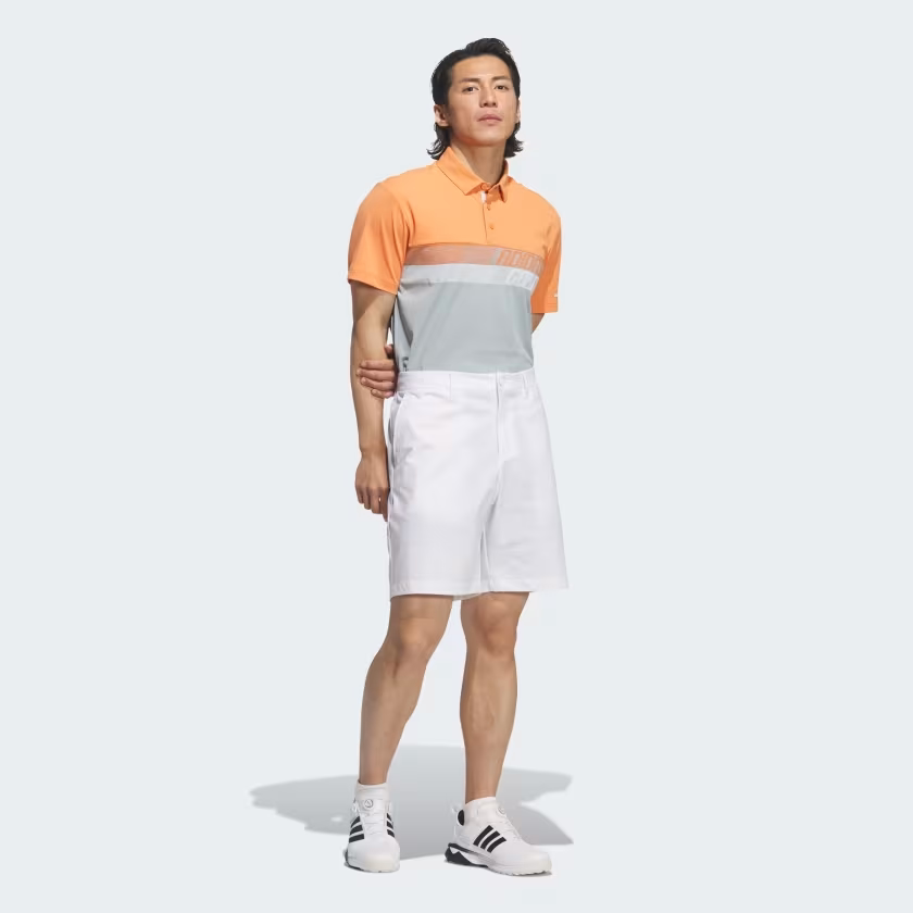 Áo Polo Adidas Nam Chính Hãng - COLOR BLOCK SHORT SLEEVE - Màu  Dusky Orange / Wonder Sage | JapanSport KB4833