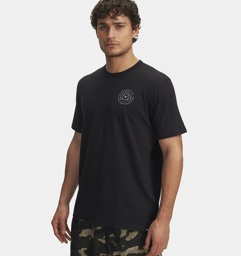 Áo phông Under Armour Chính hãng - Project Rock Wire - Màu Đen | JapanSport 1389985-001