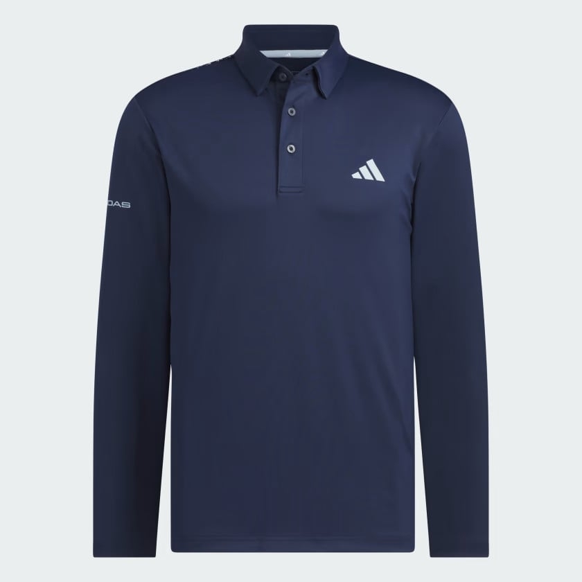 Áo Polo Adidas Nam Chính Hãng - AEROREADY Big Badge of Sport Long Sleeve - Màu Xanh | JapanSport HY0929