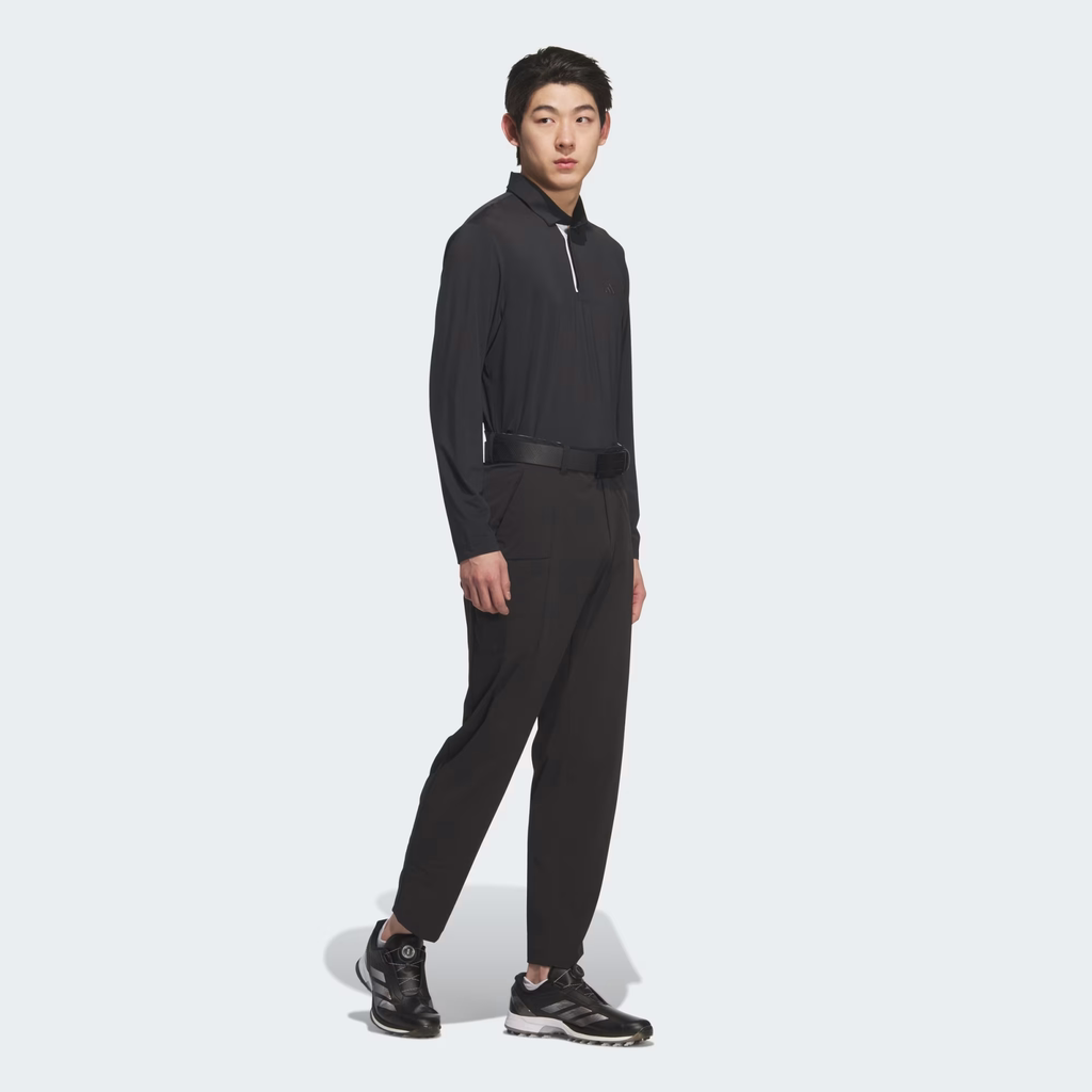 Áo Dài Tay Adidas Nam Chính Hãng - ULTIMATE365 TOUR LONG-SLEEVE POLO SHIRT  - Màu đen | JapanSport KA1783