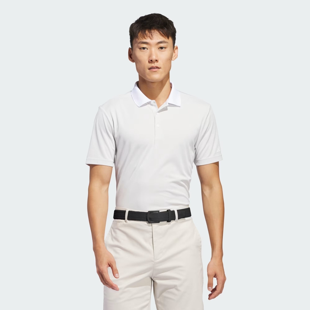 Áo Polo Golf Adidas Nam Chính Hãng - Adi Performance Heathered Polo Shirt - Màu Trắng | JapanSport IU4487