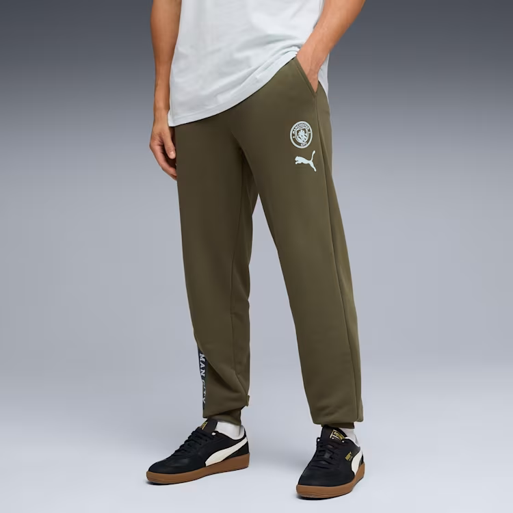 Quần dài Puma Nam Chính Hãng - Manchester City ftblCulture - Màu Olive | JapanSport 785883-07
