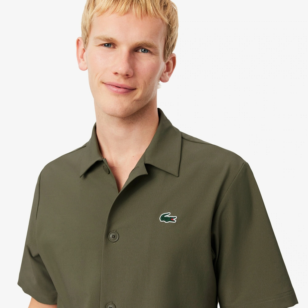 Áo Polo Lacoste Chính hãng - Ultra Dry Printed Stretch - Màu Xanh | JapanSport CH4903-51-E9F