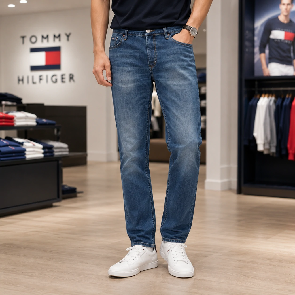Quần Tommy Hilfiger Chính Hãng -  Adaptive Seated Fit Straight - Màu Xanh | JapanSport 7T00370-409