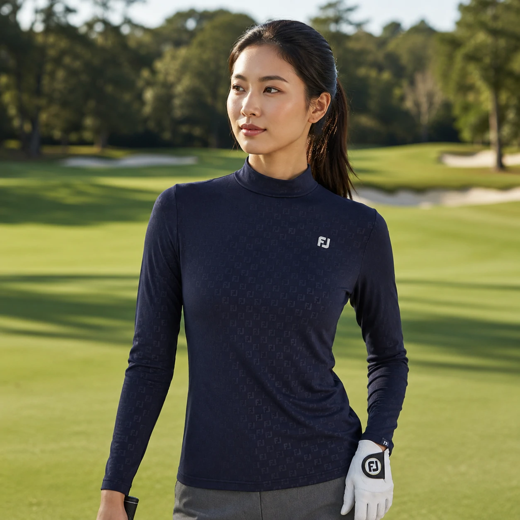 Áo Dài Tay FOOTJOY Chính Hãng - Black Mock Neck - Màu Đen | JapanSport 32288-FJW-F24-S06