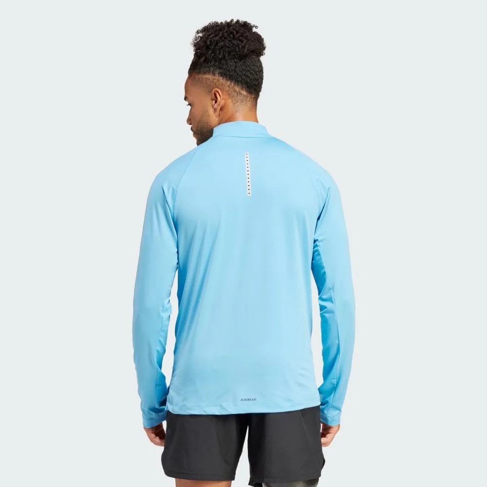 Áo Adidas Nam Chính Hãng - Training Sweatshirt Long Sleeve Sweater Pria - Màu Xanh | JapanSport IR5883