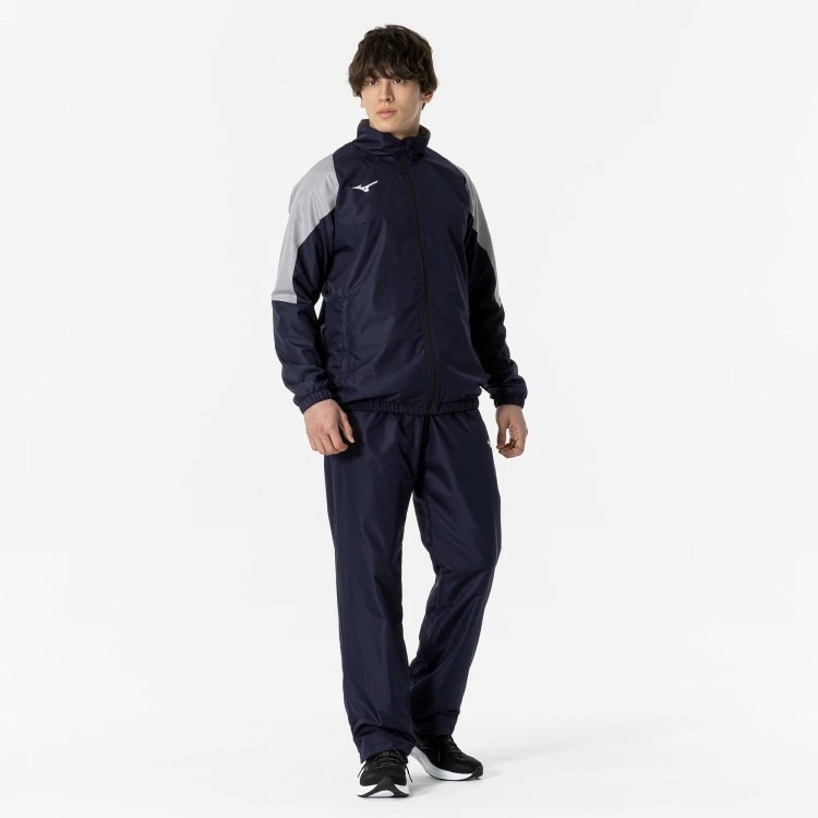 Áo Khoác Mizuno Chính Hãng - Breath Thermo Warmer Jacket - Màu Xanh | JapanSport 32MEA655-11
