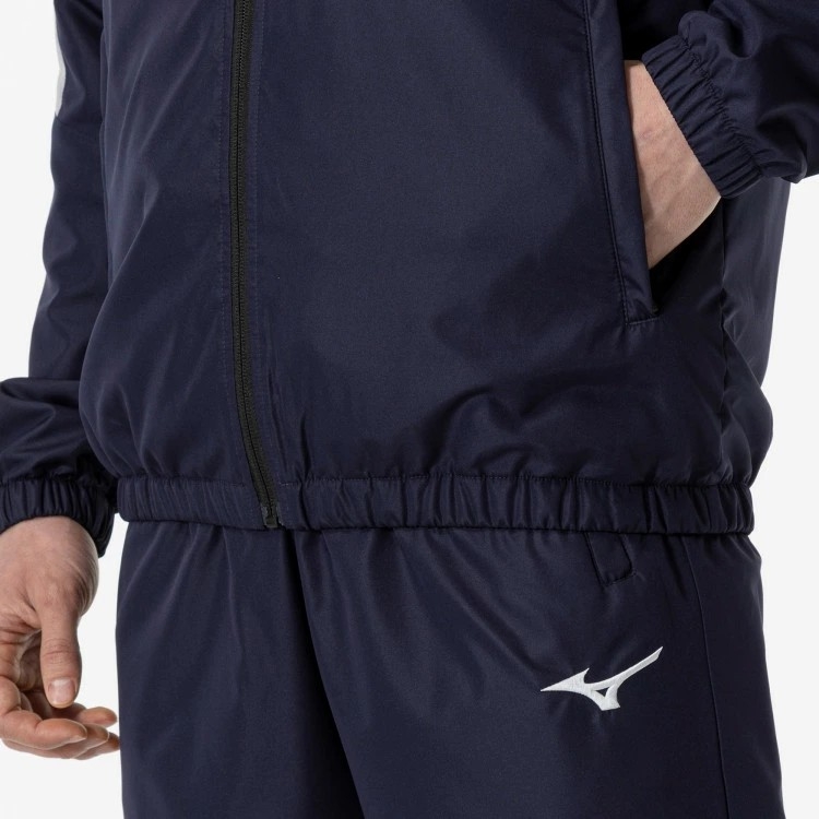 Áo Khoác Mizuno Chính Hãng - Breath Thermo Warmer Jacket - Màu Xanh | JapanSport 32MEA655-11