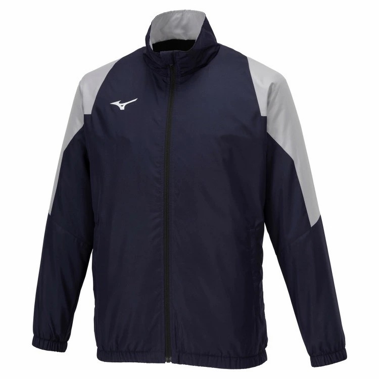 Áo Khoác Mizuno Chính Hãng - Breath Thermo Warmer Jacket - Màu Xanh | JapanSport 32MEA655-11