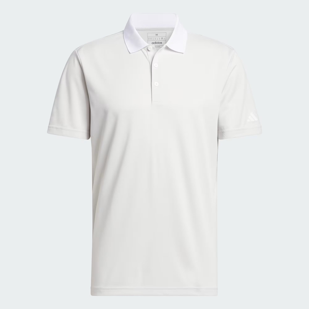 Áo Polo Golf Adidas Nam Chính Hãng - Adi Performance Heathered Polo Shirt - Màu Trắng | JapanSport IU4487