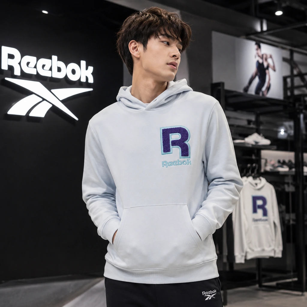 Áo Hoodie Reebok Chính Hãng - RI Chenille Hoodie - Màu Xám | JapanSport 100205438