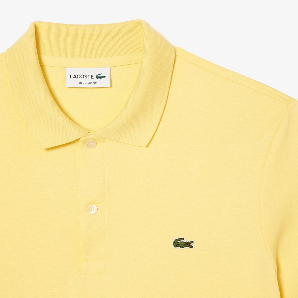 Áo Polo Lacoste Nam Chính hãng - Pima Cotton Polo - Màu Vàng | JapanSport DH2050-51-107