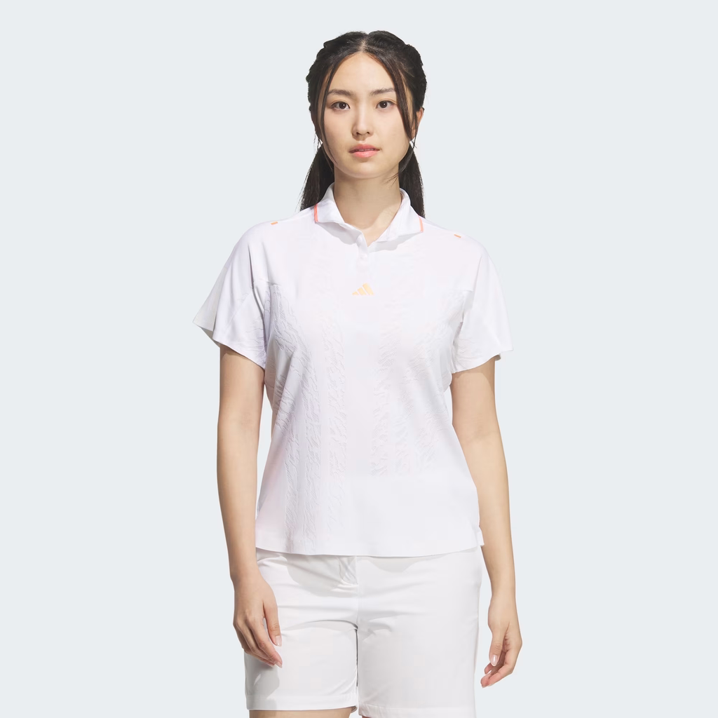 Áo Polo Adidas Nữ Chính Hãng - Ultimate365 Tour Climacool Jacquard - Màu Trắng | Japansport KA1816