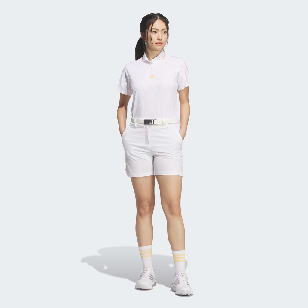 Áo Polo Adidas Nữ Chính Hãng - Ultimate365 Tour Climacool Jacquard - Màu Trắng | Japansport KA1816