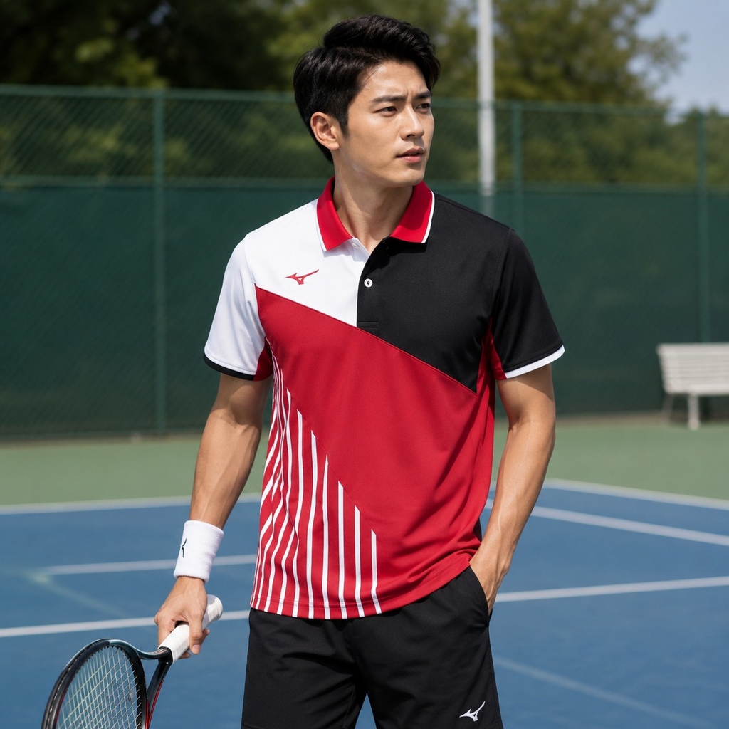 Áo Polo Mizuno Chính Hãng -  Tennis Wear - Màu Đỏ | JapanSport 62JA9003-65