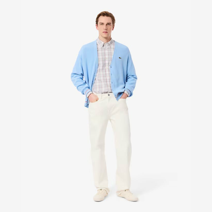 Áo Sơ Mi Lacoste Chính Hãng - Slim Fit Stretch Plaid Shirt - Màu Hồng | JapanSport CH3745-51-CCI