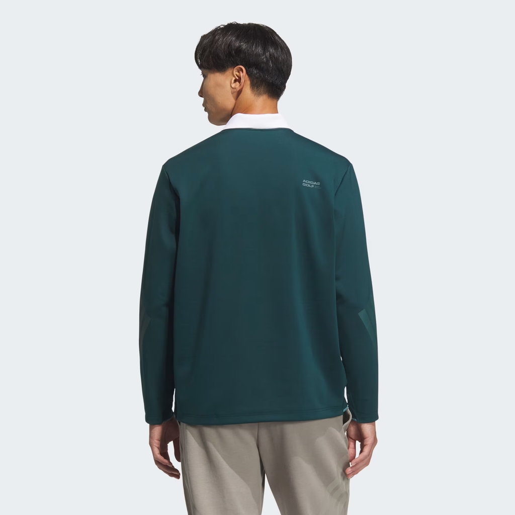 Áo Polo Dài Tay Adidas Nam Chính Hãng - Polo Shirt Long Sleeve - Màu Xanh | JapanSport JM9580