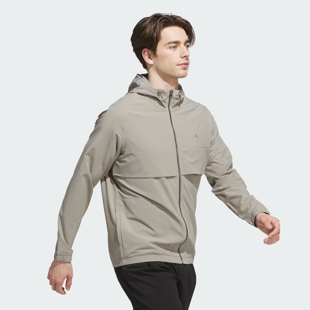 Áo Khoác Adidas Chính Hãng -  Go-to Full-Zip Windbreaker - Màu Be | JapanSport JL7915