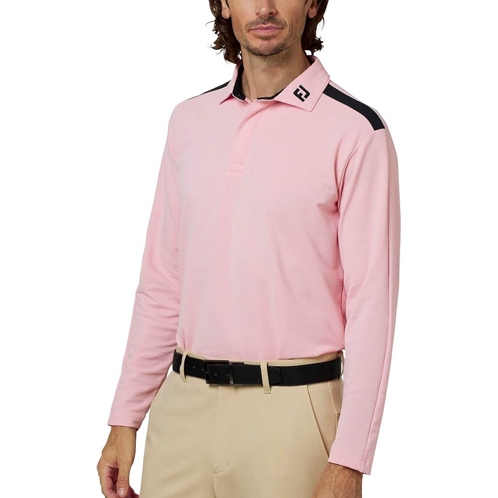 Áo Dài Tay FOOTJOY Chính Hãng - Golf Shoulder Line Long Sleeve Shirt - Màu Hồng | JapanSport 38587 FJ-F25-S03