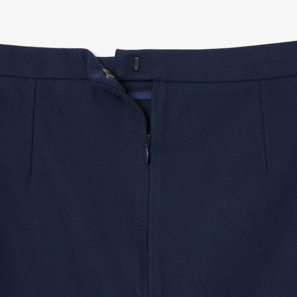 Chân Váy Lacoste Nữ Chính Hãng - Textured piqué skirt - Màu Navy | JapanSport JF0522-51-166