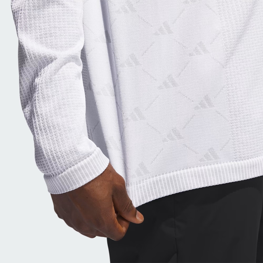 Áo Polo Adidas Nam Chính Hãng - Ultimate365 Tour PRIMEKNIT Long Sleeve - Màu Trắng | JapanSport IL9637