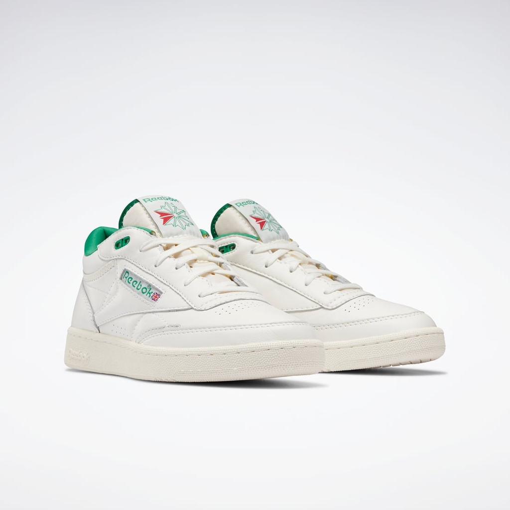 Giày Reebok Chính Hãng - Adult Club C Mid II Vintage Sneaker - Màu trắng | JapanSport H68833