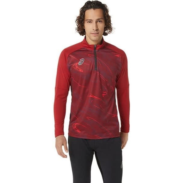 Áo Khoác Asics Chính Hãng - Dry Half Zip Training - Màu Đỏ | JapanSport 2101A216-600