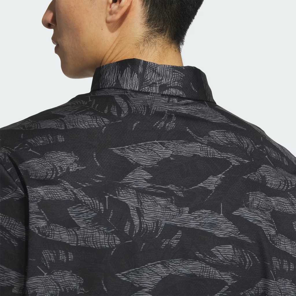 Áo Polo Adidas Chính Hãng -  All-Over Print Short-Sleeve Polo Shirt - Màu Đen | JapanSport JN1225