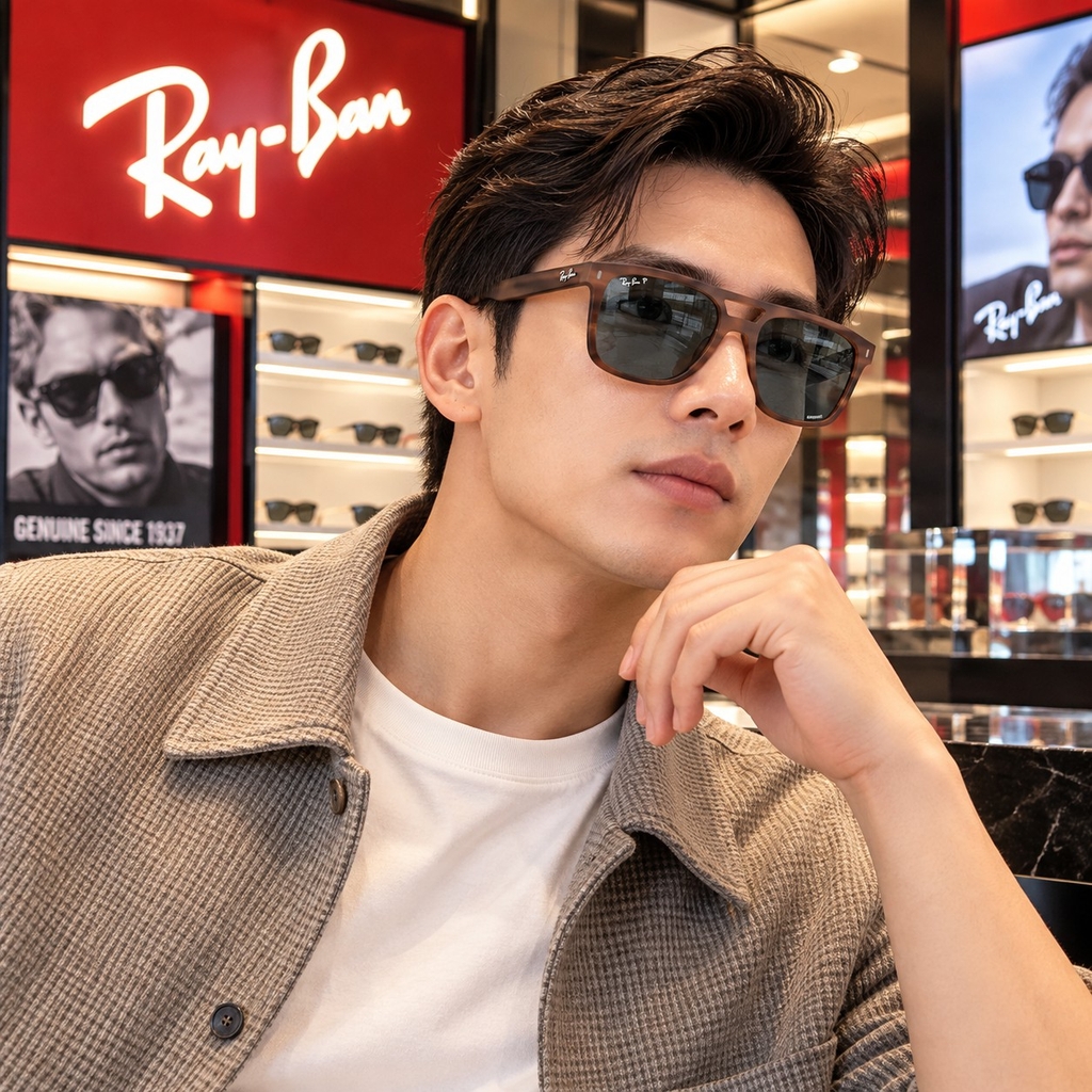 Kính Ray-Ban Chính Hãng - Chromance Polarized – Gọng Havana Brown - Nam Nữ | JapanSport RB2213CH 142309-58mm