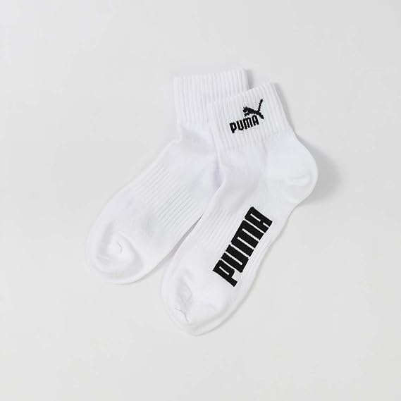 Set 3 đôi Tất Puma Chính Hãng - Socks with Odor Control - Màu Trắng | JapanSport 92823999-235