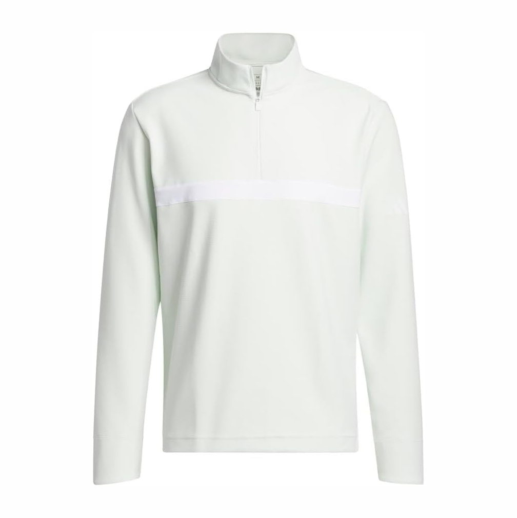 Áo Dài Tay Nam Adidas Chính Hãng - Ultimate365 Novelty Layer Quarter Zip Top - Màu Trắng | JapanSport IQ2951