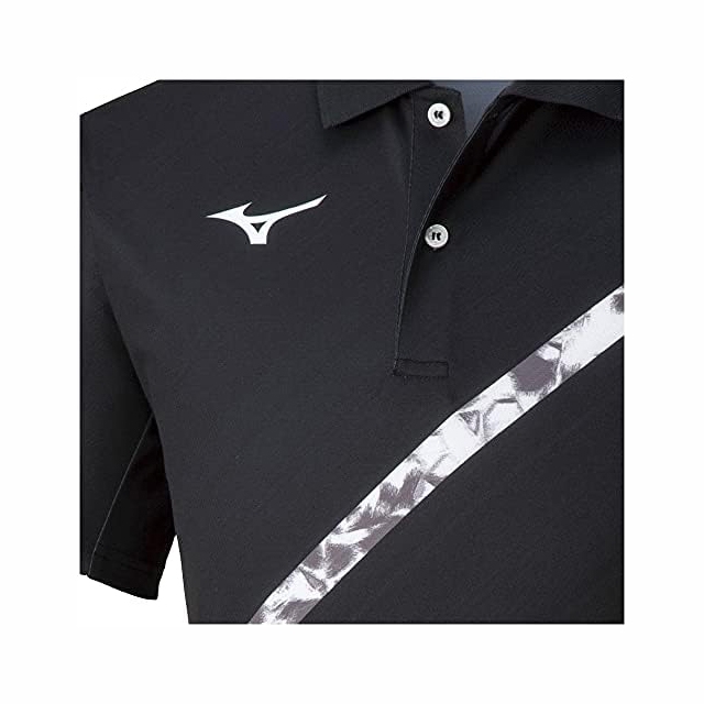 Áo Polo Nam Mizuno Chính Hãng - Tennis Wear Game Shirt - Màu Đen | JapanSport 62JA1503-09